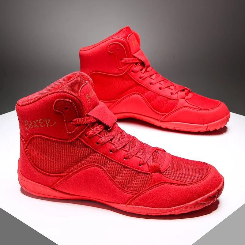 

2025 new unisex professional non-slip wrestling sneakers neutral wrestling shoes boxing shoes boxing training shoes