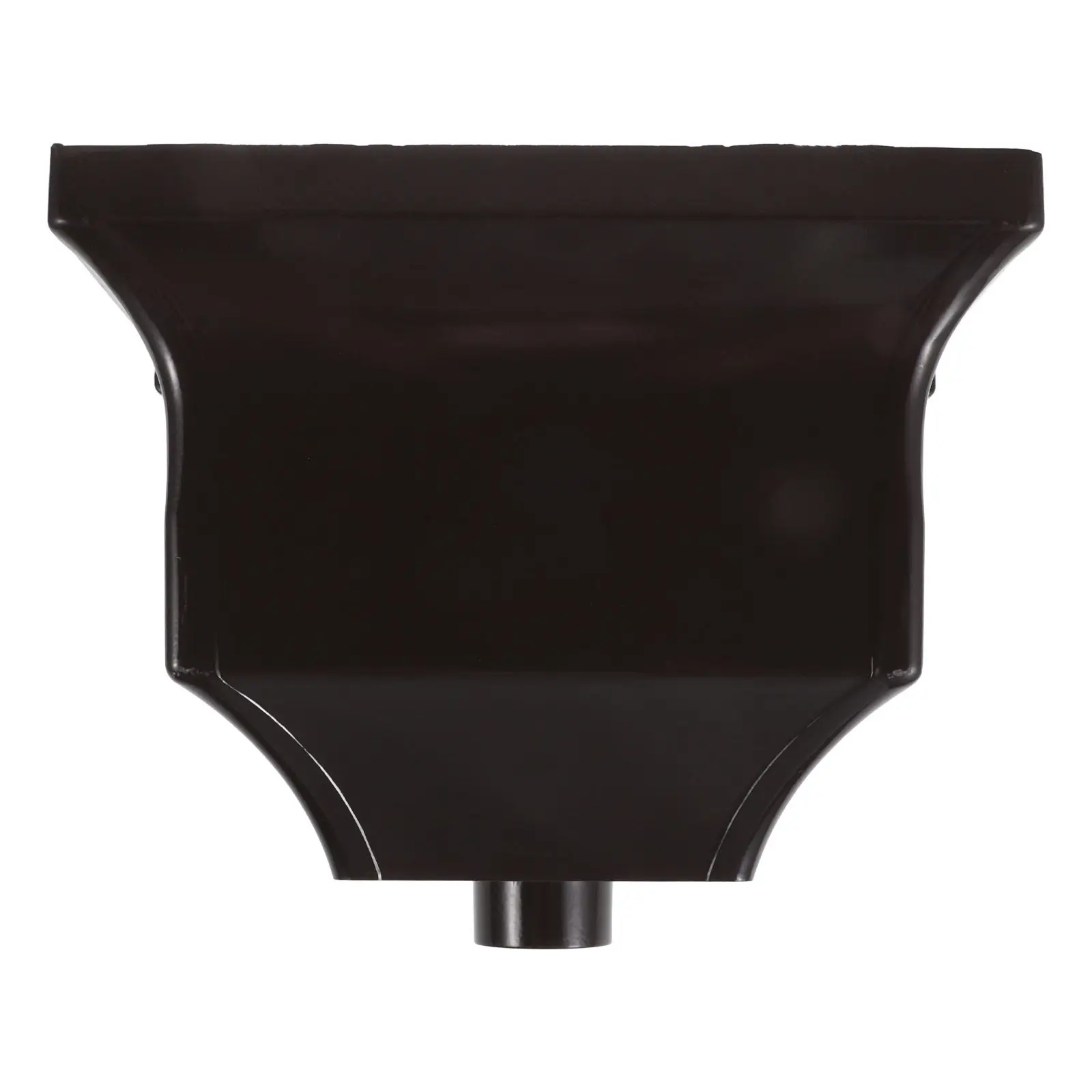 Aluminum Gutter Downspout Adapter Rainwater Diverter Roof Drainage Connector 1.97in Diameter Coffee Gutter Extension Adapter