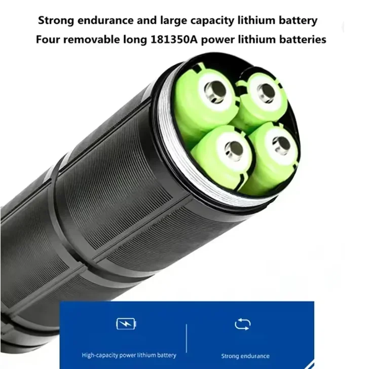 High Capacity DK-SSBT500 181350 Li-ion Battery, 4.2V Rechargeable Ultra Long-Lasting Power Cell for Flashlight