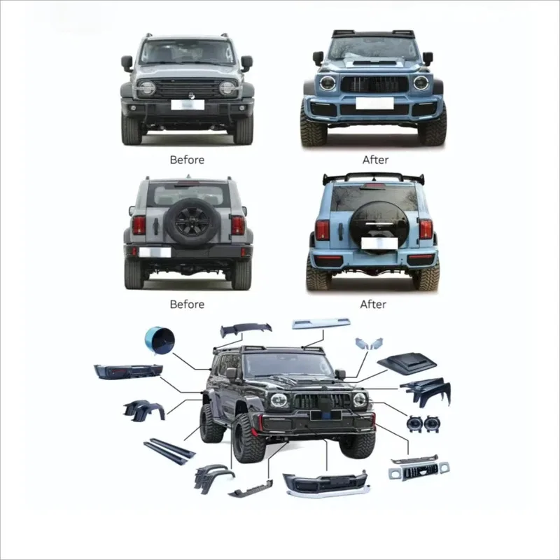 طقم هيكل عالي الجودة لمصد السيارات BS طقم جسم عريض للخزان 300 #1