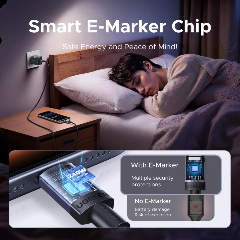 UGREEN PD3.1 240W USB C to USB C 케이블 고속 충전 5A 노트북 ... - 2