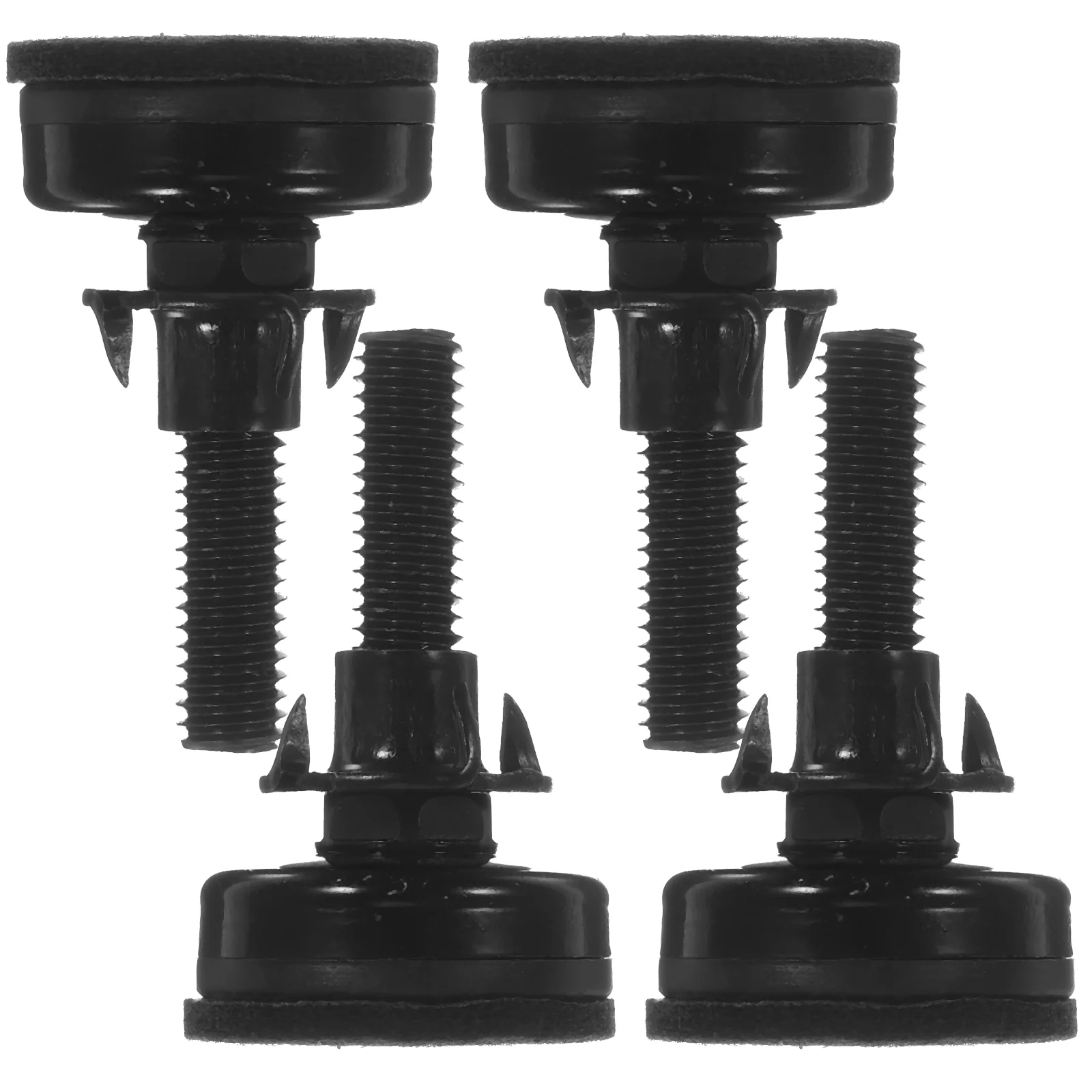 4 juegos de patas niveladoras, niveladores de muebles de mesa, soporte para Monitor de ordenador, banco de trabajo, Base ajustable, Pp negro