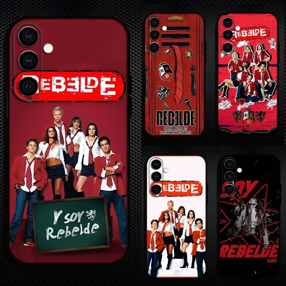

R-RBD R-Rebelde Phone Case For Samsung Galaxy A73,A72,A71,A70,A53,A52,A51,Others Soft Black Cover