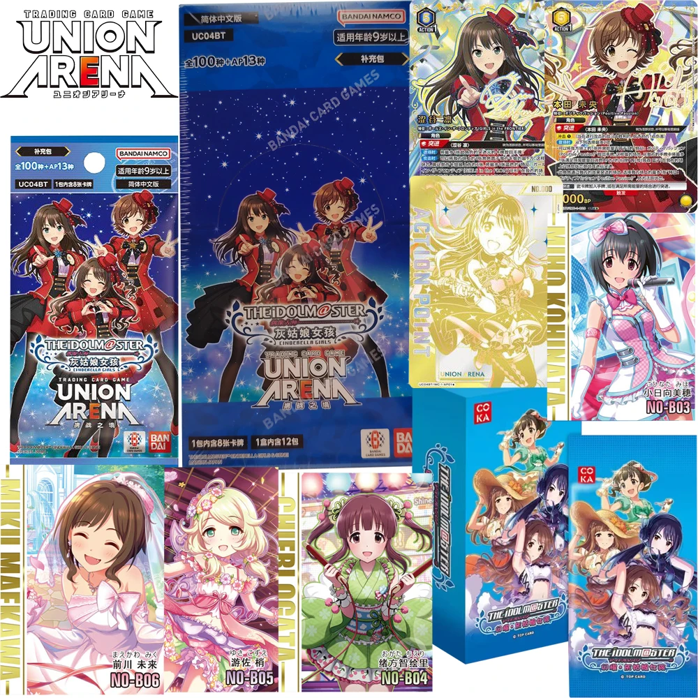 Genuine Union Arena Idol Master Cinderella Girl‌ Chinese Language Card Man Woman Collection Stars Development Anime Games Card