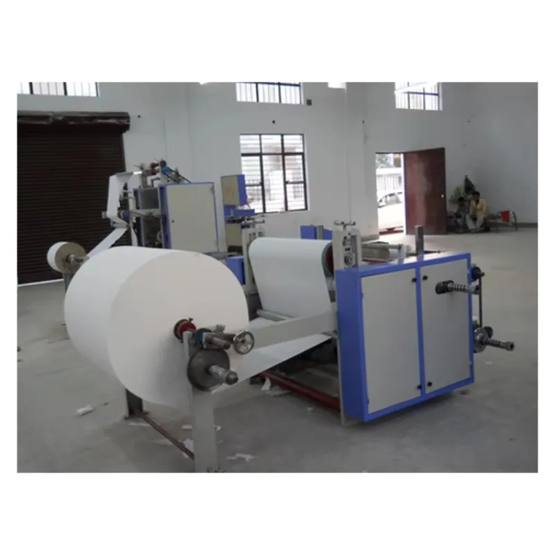 Customized Assured Quality Semi-Automatic Toilet Paper Roll Making Machine THAVE Brand 1 Year Warranty 2000 Rolls/Day Indian Exp