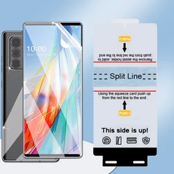 3Pcs Soft TPU Front Hydrogel Film For LG V60 V50 ThinQ 5G G8 G9 Velvet Wing Screen Protector Case Friendly+Fix Tools