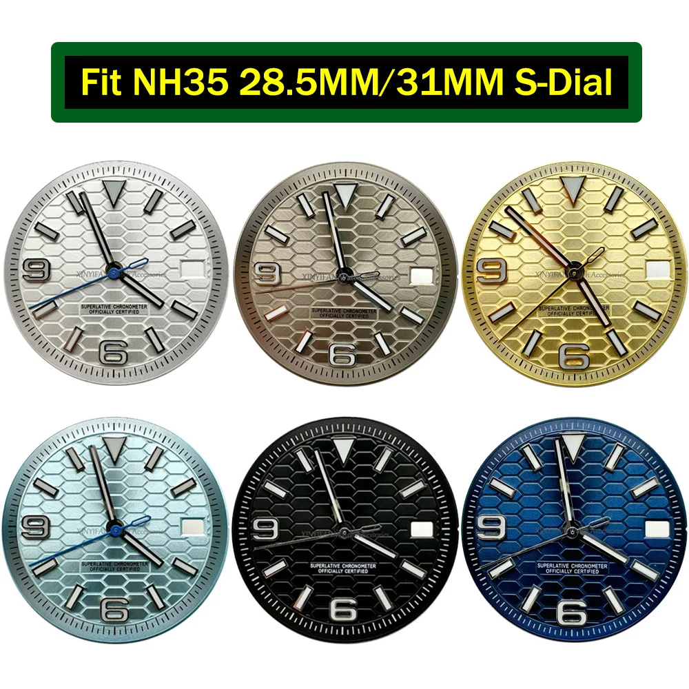 جديد 28.5 مللي متر/31 مللي متر S الطلب ، مناسبة لتركيب حركة NH35/NH36 اليابانية ، ملحقات تعديل ساعة الغوص الميكانيكية