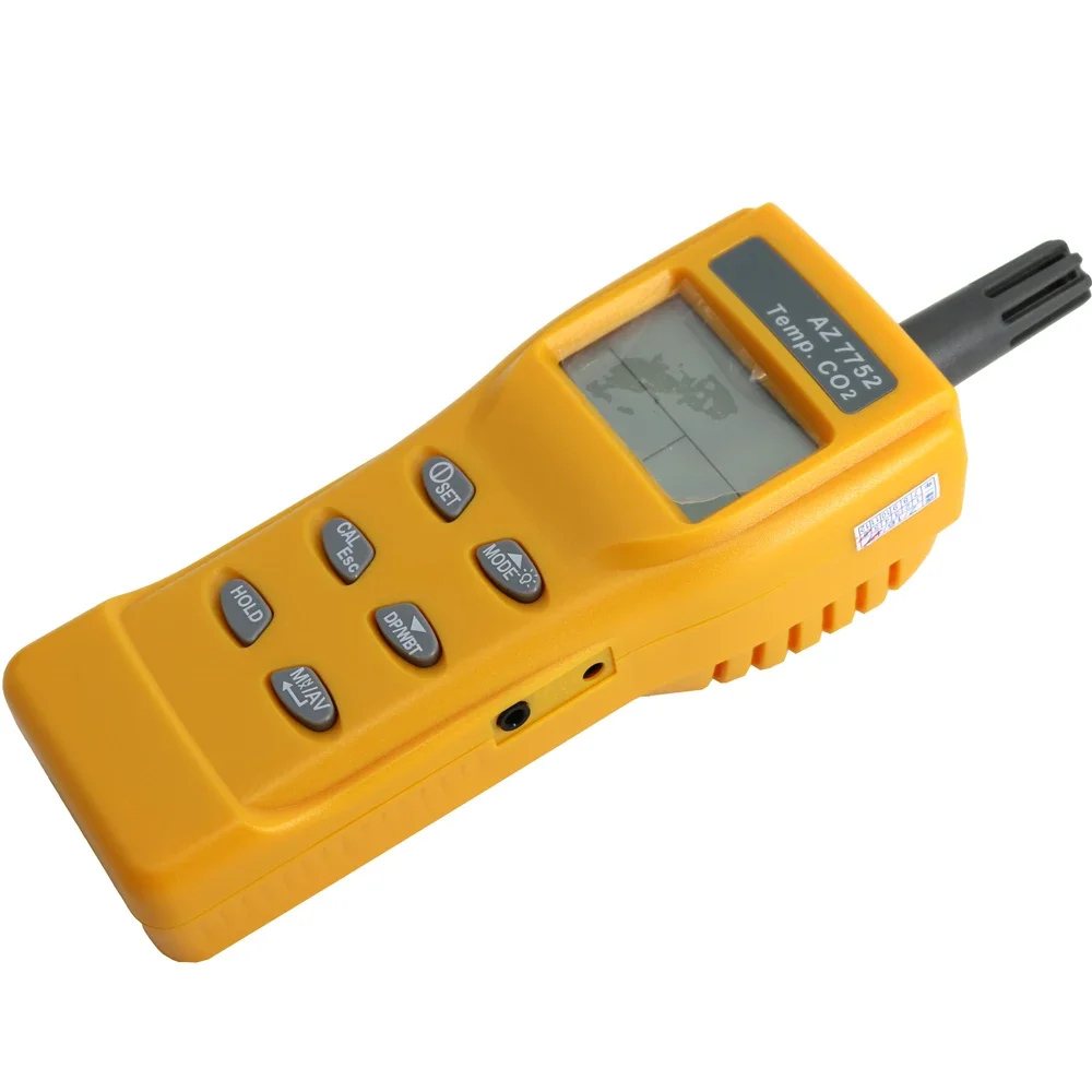 AZ7752  Portable Carbon Dioxide Gas Concentration Detector CO2 Detector Range 0-2000ppm