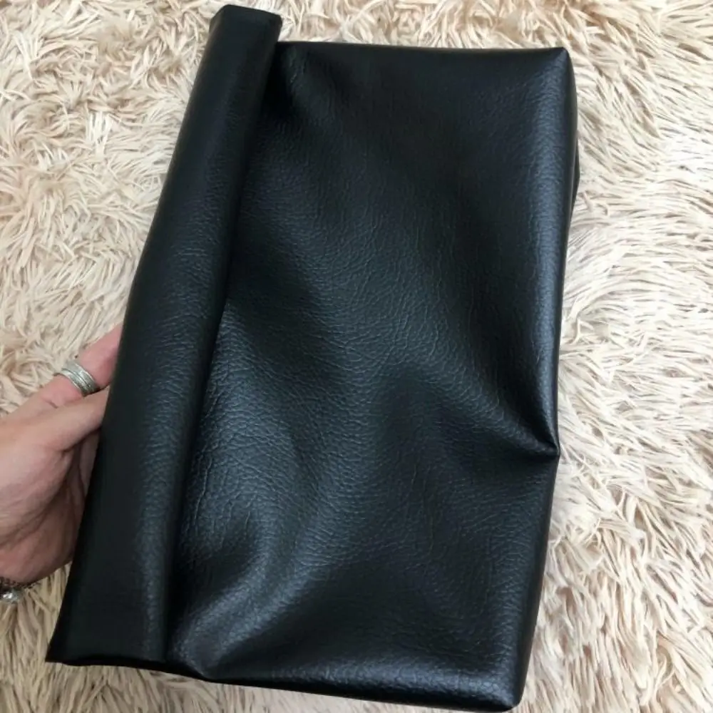 Practical Soft PU Leather Women Clutch Bag Large Capacity Solid Color Envelope Bag Trend Design Roll-Top Clutch Bag Party Use