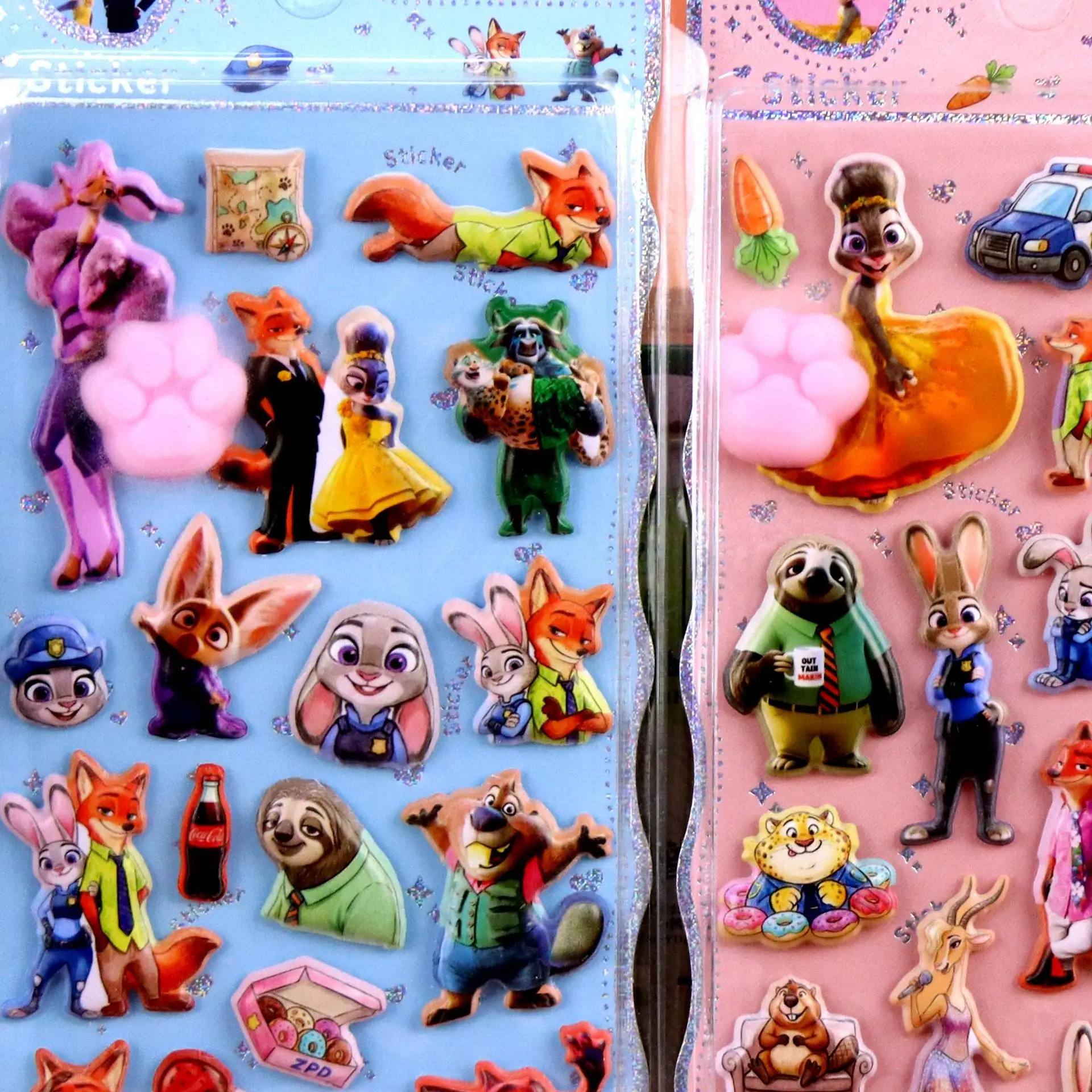 

Interesting Zootopia Bubble Nick Wilde 3D Soft Silicone Fart Peach Sticker Decompress Pinch Knead Sticker Gift Clearance Sale
