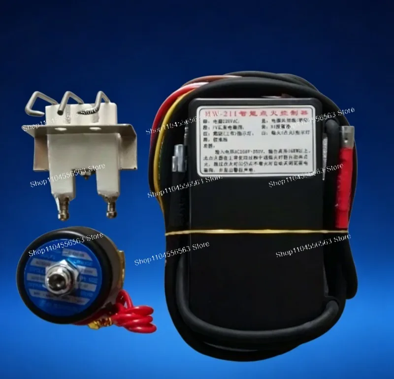 220-240V Gas Ignition Control Unit – Pulse Black Box with Spark Ignitor & Solenoid Valve, Auto Gas Lighter Module for Oven