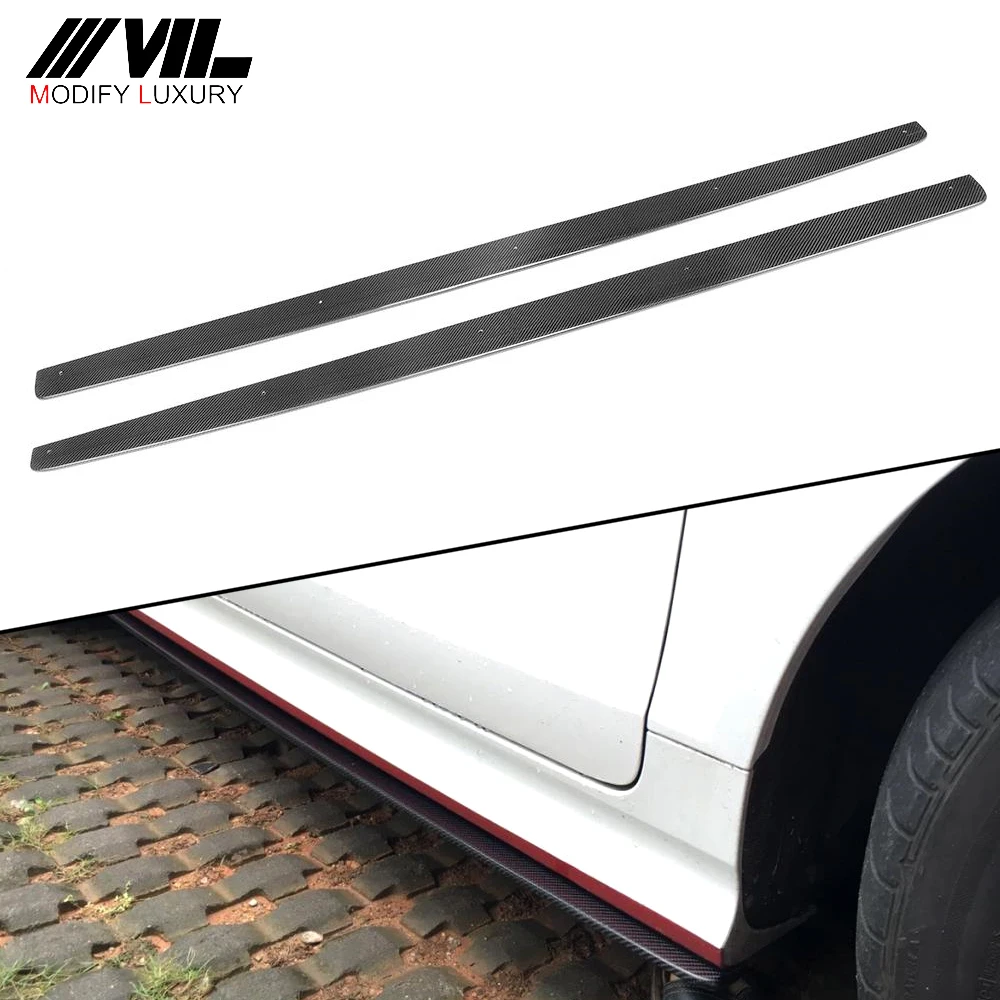 08-14 carbon fiber Side skirts for AU-DI TT 8J coupe 13-14 TTS Convertible Roadster