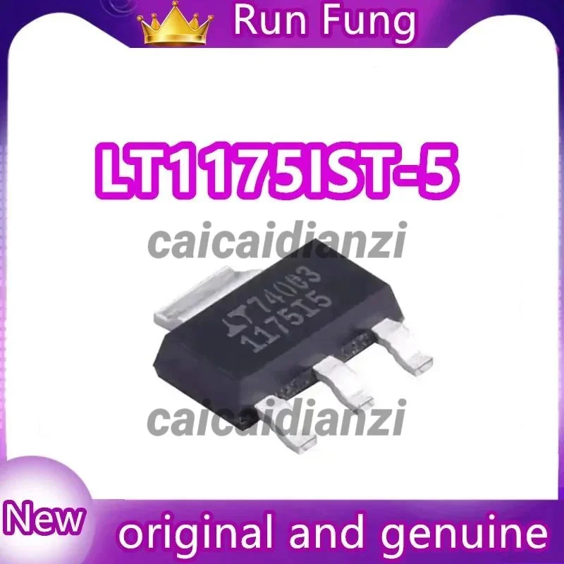 

5Pcs/Lot LT1175IST-5 LT1175IST Linear Voltage Regulator IC Negative Fixed 1 Output 500mA SOT-223-3 New Original