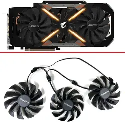 NEW For GIGABYTE AORUS GeForce GTX 1080 Ti Xtreme Edition 11G Graphics Card Cooling Fan 95mm 12V 0.50AMP T129215BU PLD10015B12H