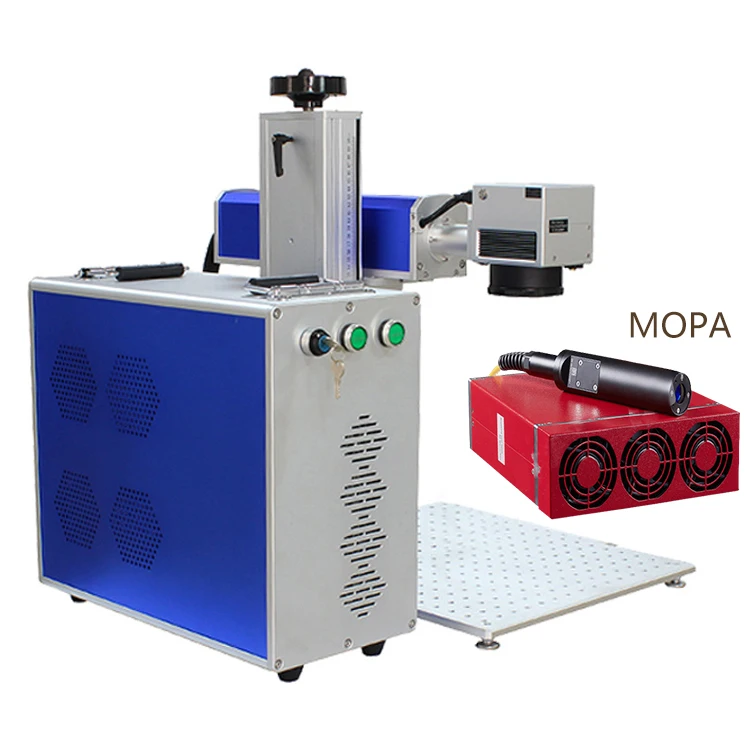 100W 60W 50W 30W JPT Mopa Laser Marking Machine Auto Focus 2.5D 3D Fiber Laser Engraving Machine for Jewelry Metal