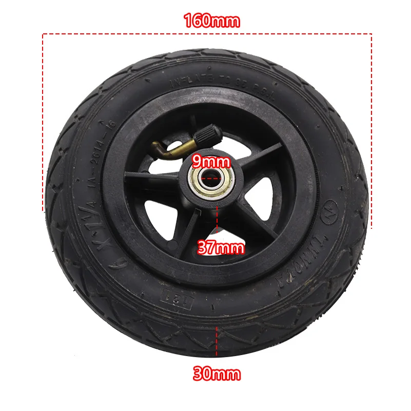 Hight Performance 150MM Scooter Inflation Wheel With Hub With Inner Tube Electric Scooter 6X1 1/4 6 Inch Pneumatic Tire