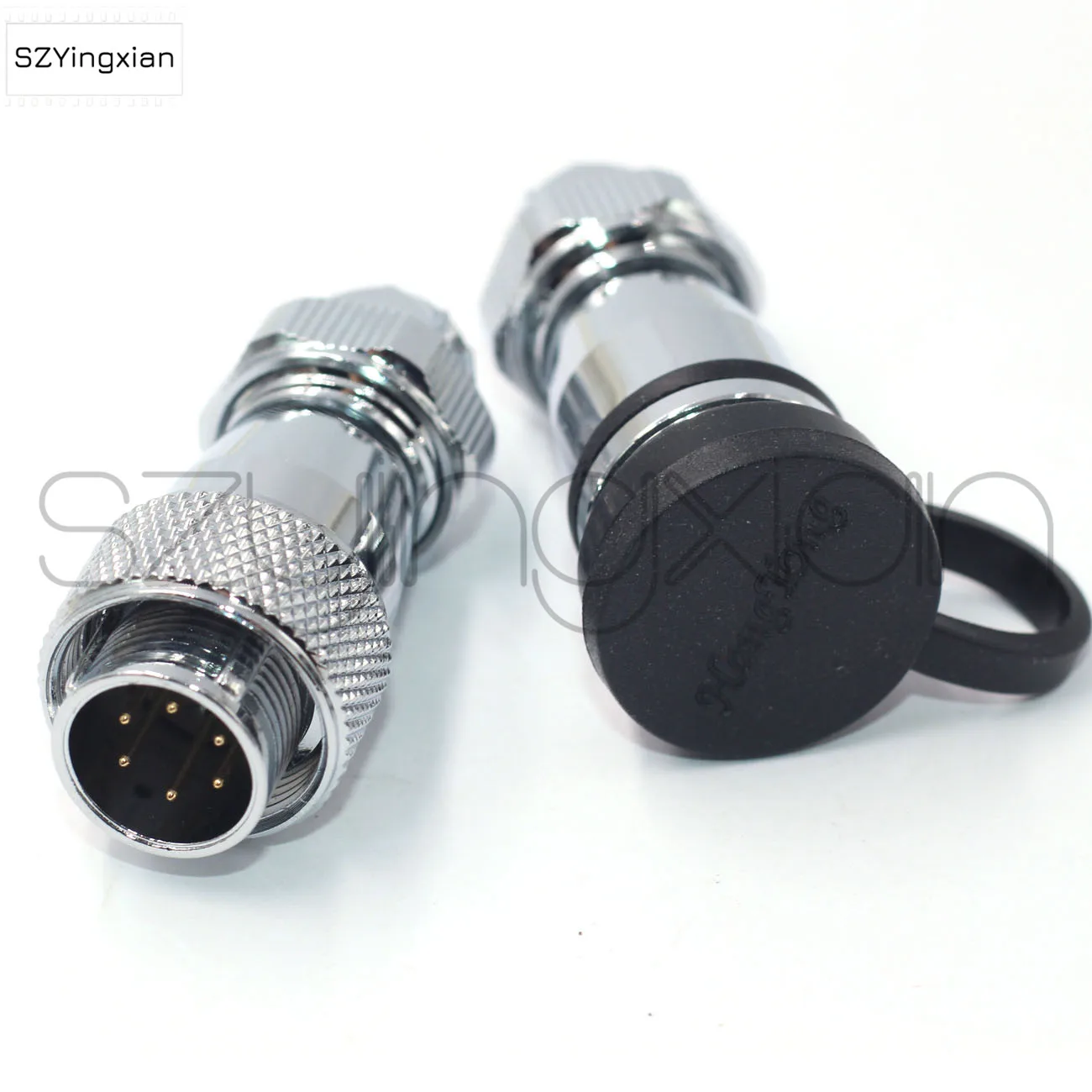 WS16 Series Metal Cable Type Electrical Connector 2 3 4 5 6 7 8 9 Pin Outdoor Industrial Power Male Socket Female Plug