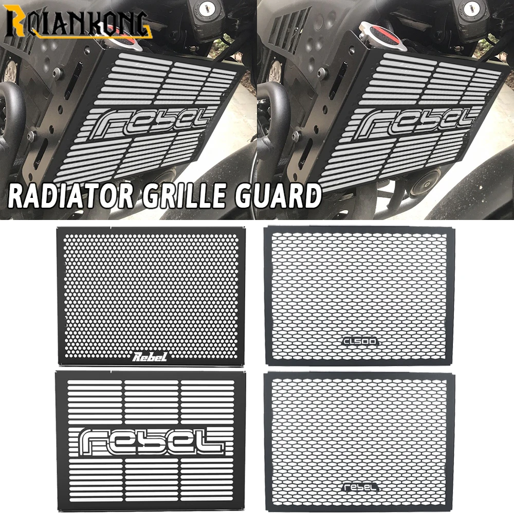 

CMX500 CMX300 REBEL For Honda CMX 300 500 Rebel CL500 2017-2024 2025 2026 Motorcycle Radiator Guard Protector Cover Oil Cooler