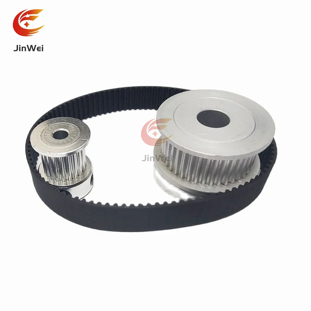 80T 20Teeth GT2 Pulley Belt Kit Reduction4:1 3D Printer Parts Bore 3~12mm Belt Width 10mm 2M Synchronous Wheel 2GT Timing Pulley