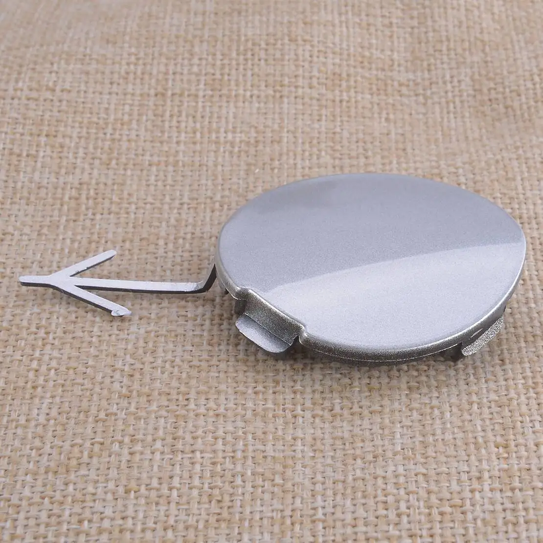 57731-VA320 Silver Front Bumper Tow Hook Eye Cap Cover Plastic Fit For Subaru WRX STI 2018 2019 2020 2021