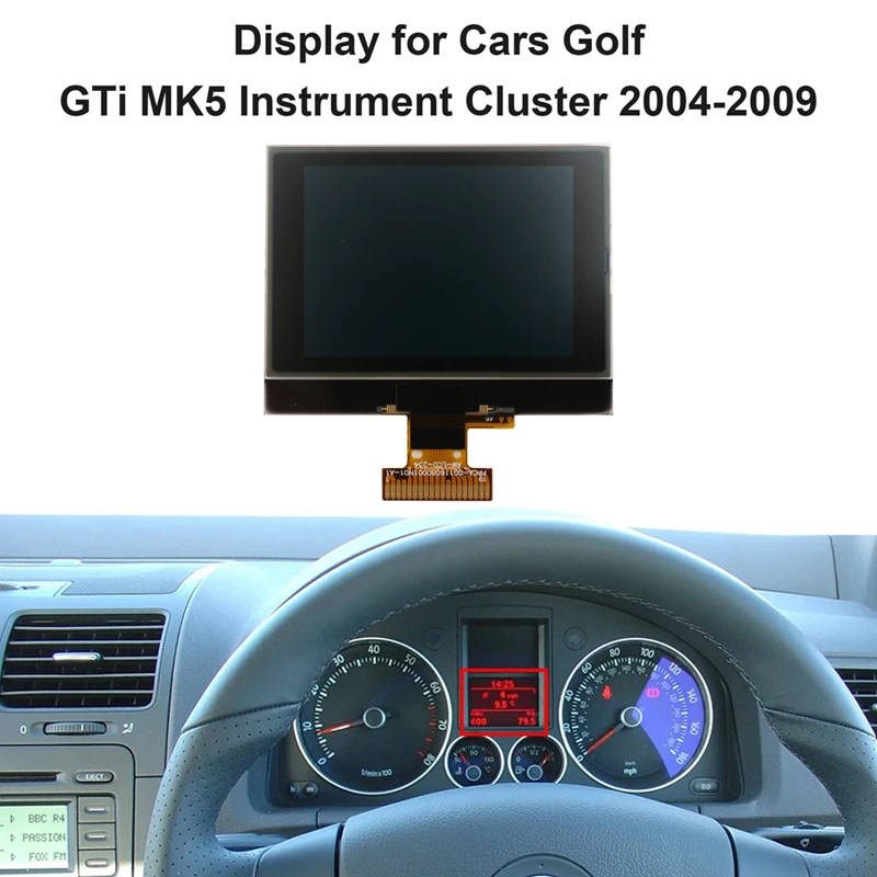 

LCD Display For VW Golf V/Touran Passat Seat Skoda Instrument Cluster Display 1TD920862