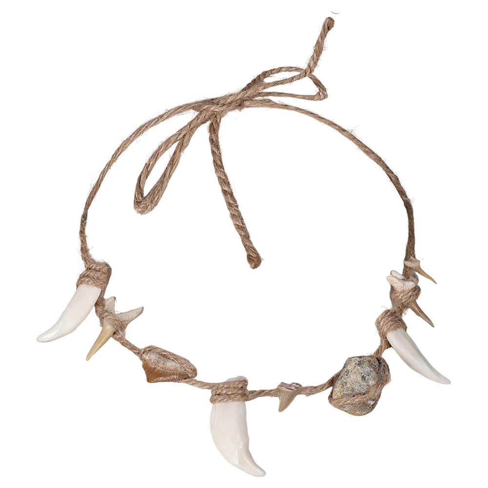 การ์ตูน Ocean Princess คอสเพลย์แฟนตาซีเครื่องแต่งกายอุปกรณ์เสริม Maui ฟันสร้อยคอผู้ชาย Fantasia เครื่องประดับ Bohemian Man Prop ของขวัญ