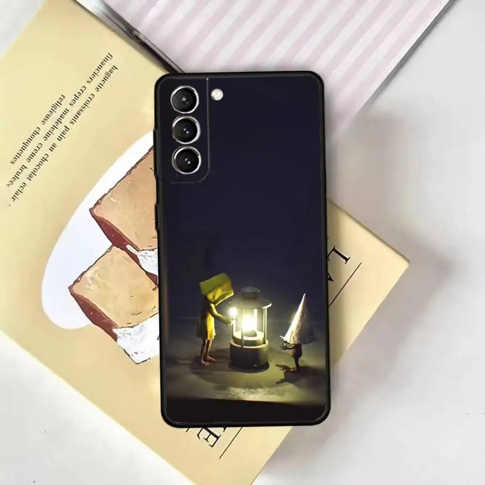 حافظة هاتف Little Nightmares لهاتف سامسونج جالاكسي A13,21s,22,31,32,52,53,71,72,73, غطاء أسود ناعم #2