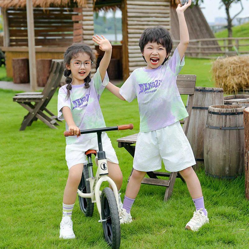Family Matching Clothing Father Son Short Sleeve T Shirts Outfits Mother Daughter Cotton Tops Tees Korean Parent-child Clothes