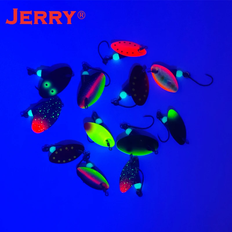Jerry Wukong-Cebo giratorio de AR-S para pesca de trucha, hoja giratoria de Metal, brazo giratorio, perca Artificial, Lucio