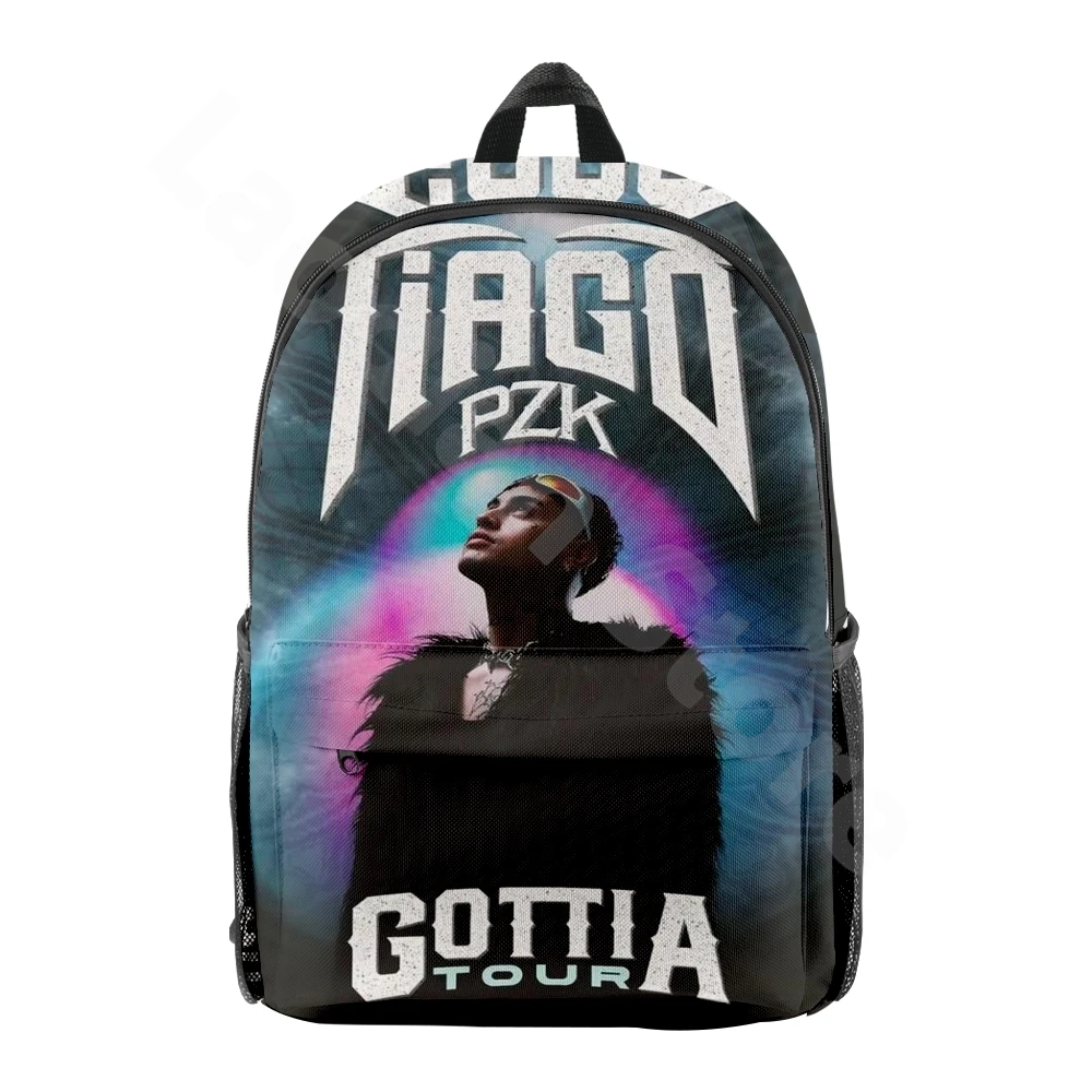 Tiago PZK Cosplay Backpack Unique Zipper Bag Casual Rucksack Fashion Daypack Harajuku Travel Bag Hip Hop Style Zipper Pack