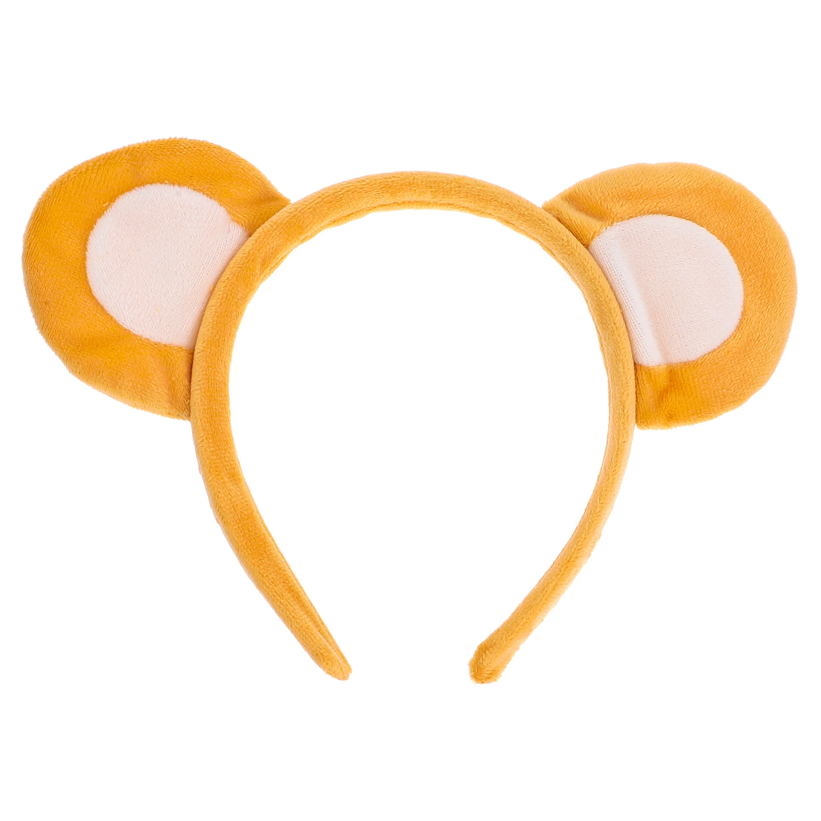 

Cute Bear Ears Headband Khaki Animal Costume Hairband Lightweight Comfort Durable Reusable Soft Makeup Headpiece