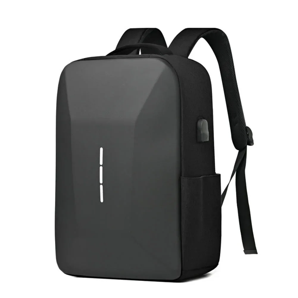 

Men's Casual Backpack With USB Charging Port Anti-Theft Hard Shell Laptops Bag Shoulders Bags High School Student Schoolbag