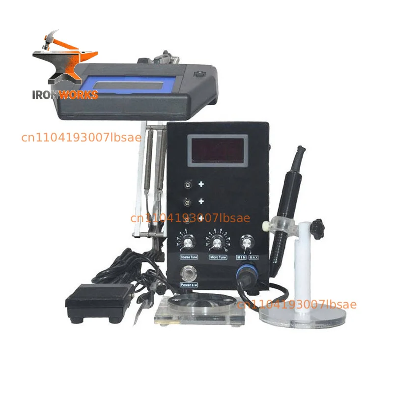 150A Jewelry Knob Control Pulse  Multifunctional Argon Spot Tig Welding Machine With Bracket Protector