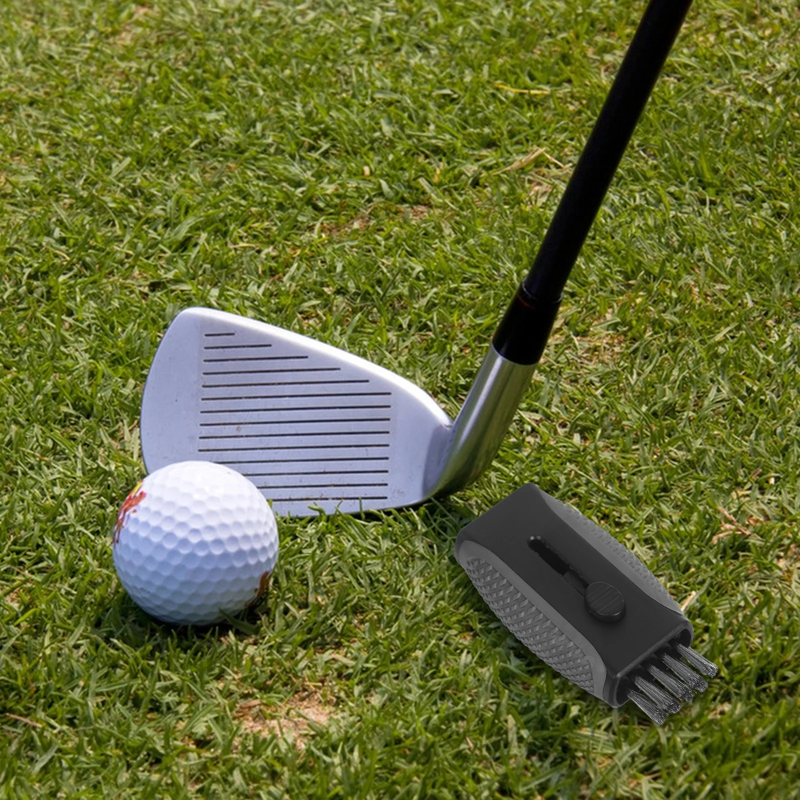 

Golf Club Brush Ball Cleaner Portable Stainless Steel Accessories for Women Man
