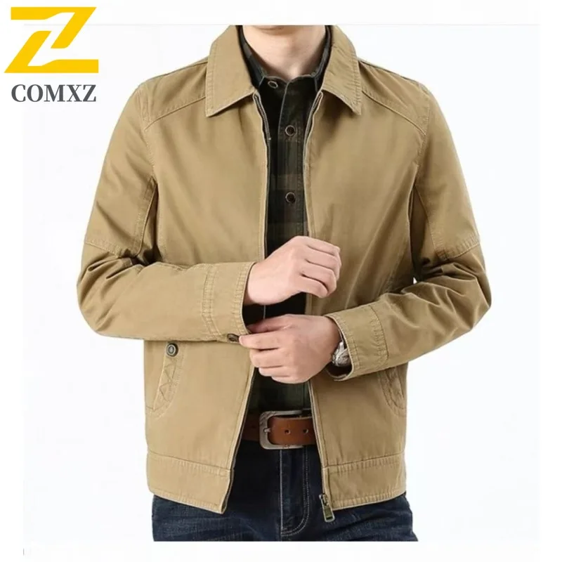 

Men's Jackers Short Thickened Warm Windproof Stand Collar Fleece Jacket Hiking Outdoor Sports Exercise Winter Coat with Pockets