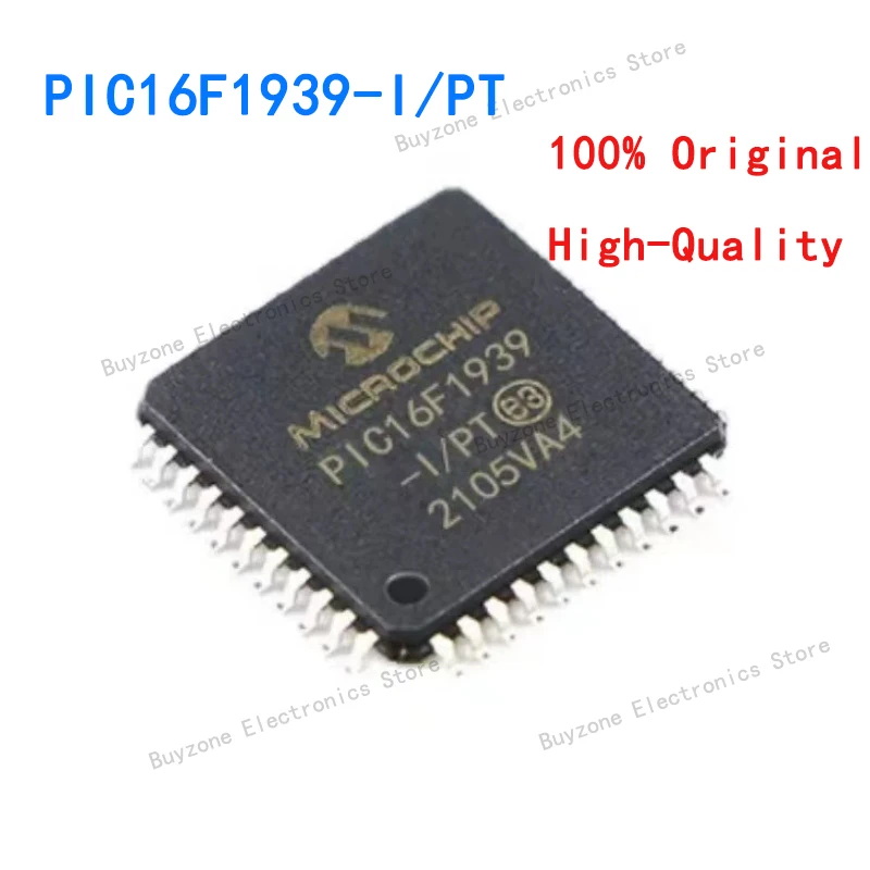 PIC16F1939-I/PT TQFP-44 MCU 28KB Flash 1.8-5.5V 1KB RAM 256B EEPROM