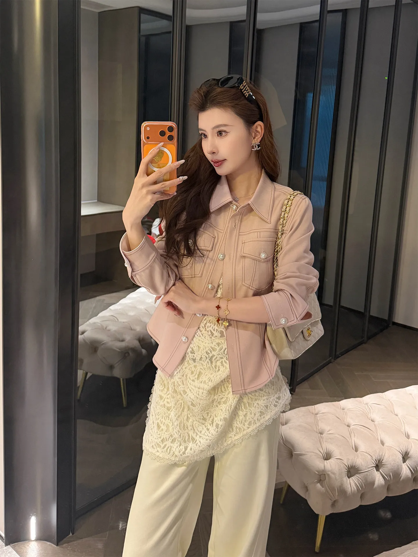 

Женская розовая рубашка-жакет Kun Total: весенняя, с регулируемой талией, в стиле рабочей одежды, открытый кардиган, топ, новинка, бестселлер, повседневный, прямого кроя, полиэстер