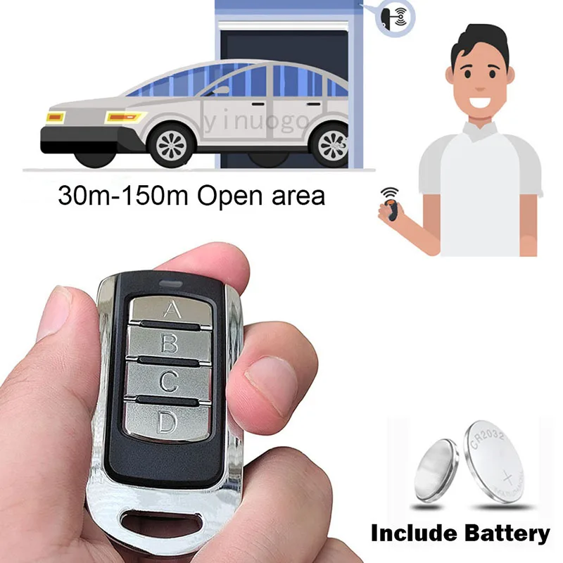 AVIDSEN 114253 104250 104700 114253 104251 104257 654300 654250 654100 614701 Garage Gate Remote Control 433.92MHz