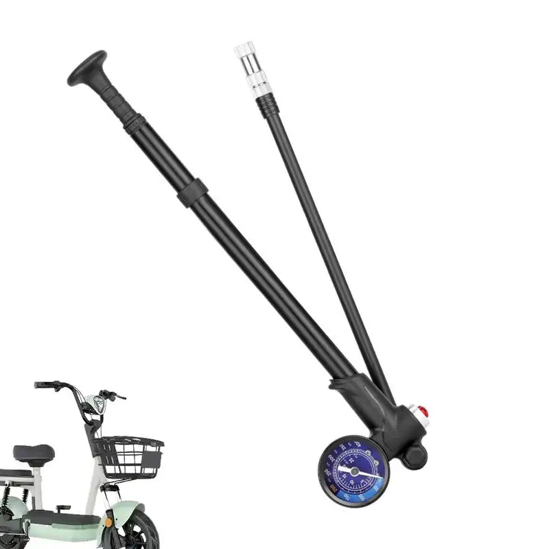 

Портативный велосипедный насос 400PSI, велосипедный ручной насос из алюминиевого сплава, высокое давление, бытовой насос для накачивания шин с манометром для