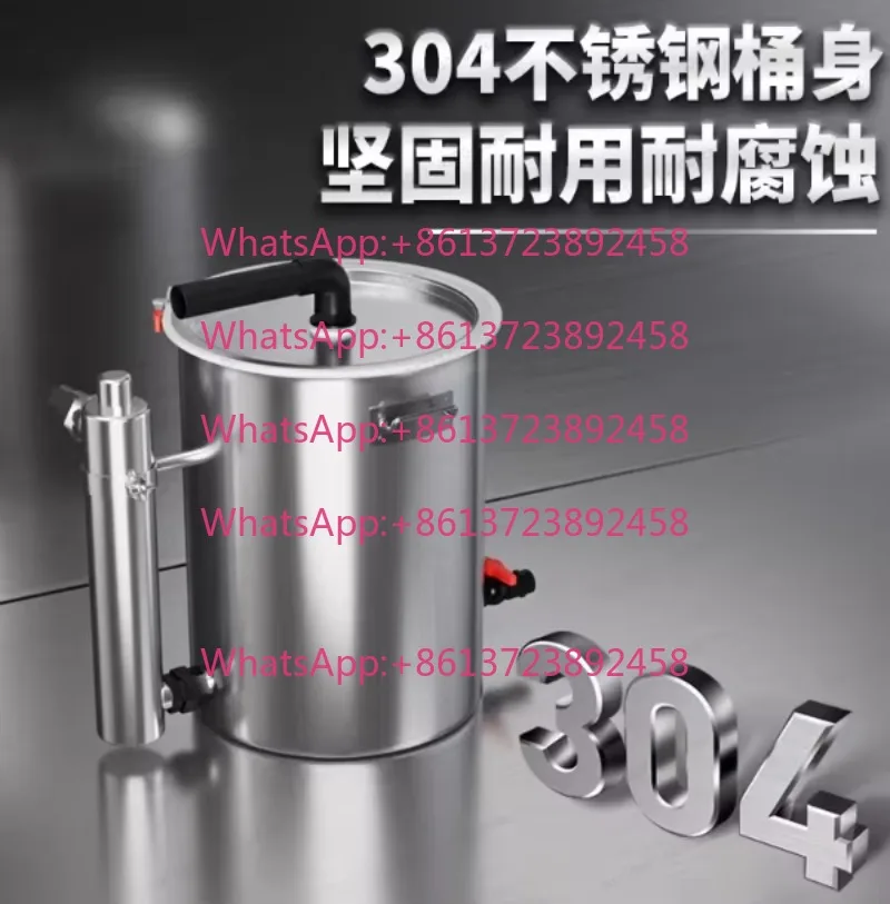 Stainless Steel Fish Pond Filter Barrel Water Circulation System Aquaculture Water Purifier