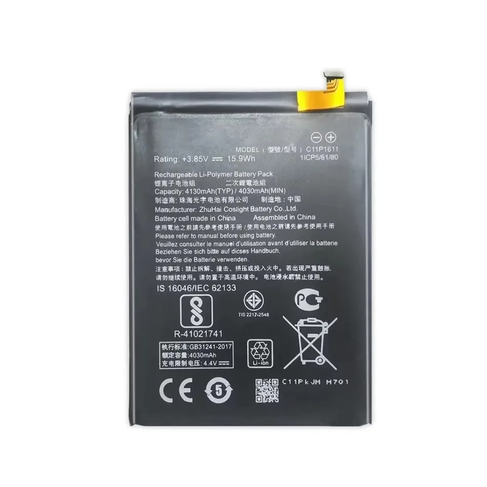 C11P1611 4130Mah Battery For ASUS Zenfone 3 Max ZC520TL X008DB Peg X008 X008D