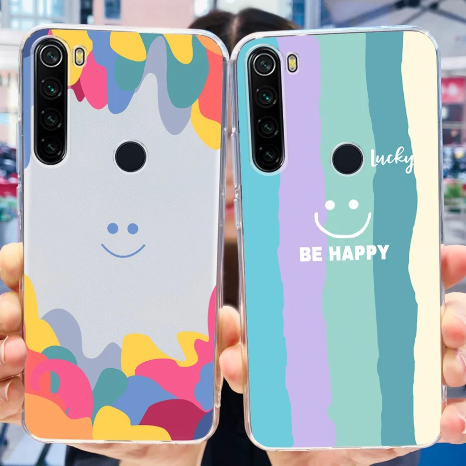 For Xiaomi Redmi Note 8 8T Phone Cases Fashion Painted Soft Silicone Back Cover For Redmi Note 8 Pro Funda Note8 T 8Pro Bumper