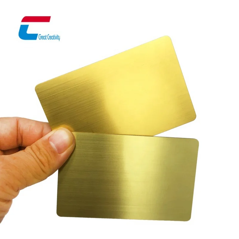 

Custom Stainless Steel Brass 13.56MHz Metal Credit Card Metal Business NFC Card