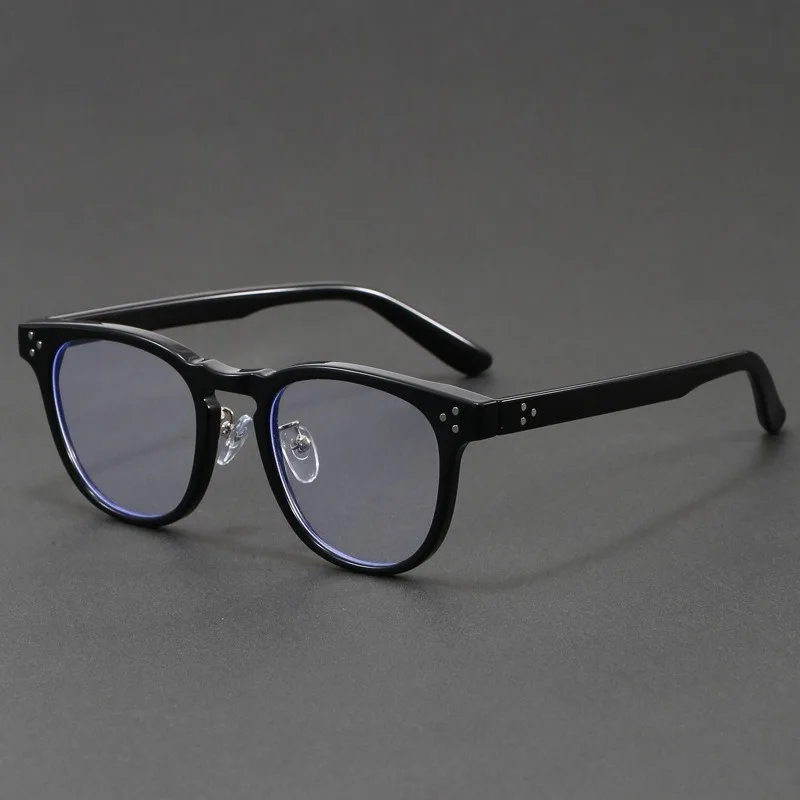 2026 New Retro Rivet Round Square Acetate Eyeglasses Classic Multi Color Optical Frame Unisex For Men Women