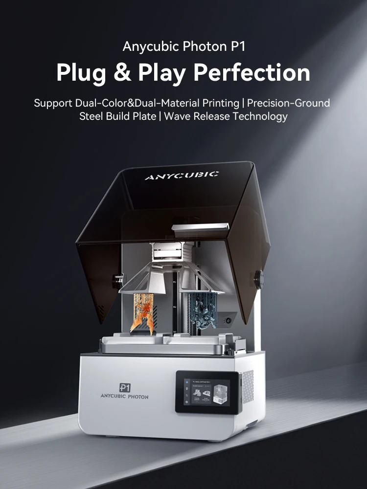 ANYCUBIC Wash & Cure 3 Plus Large Volume Curing Washing Machine For SLA LCD Resin 3D Printer Cleaning Size 228*128*250 mm
