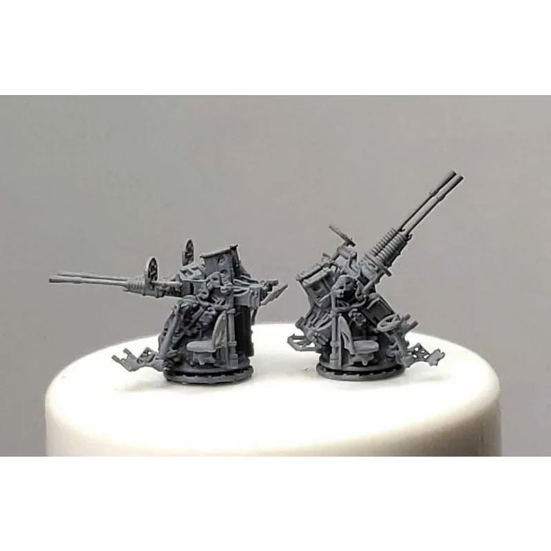 IJN35003 1/350 Japanese Type 96 25mm Twin AA Gun Early Type - 3D Printed Adjustable Elevation for IJN Warship Models