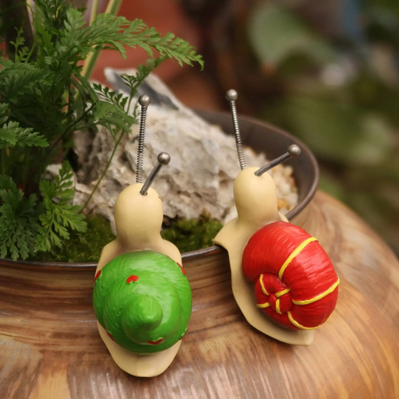Estatuas caracol resina soporte macetas decoración regalo plantas - imagen 5