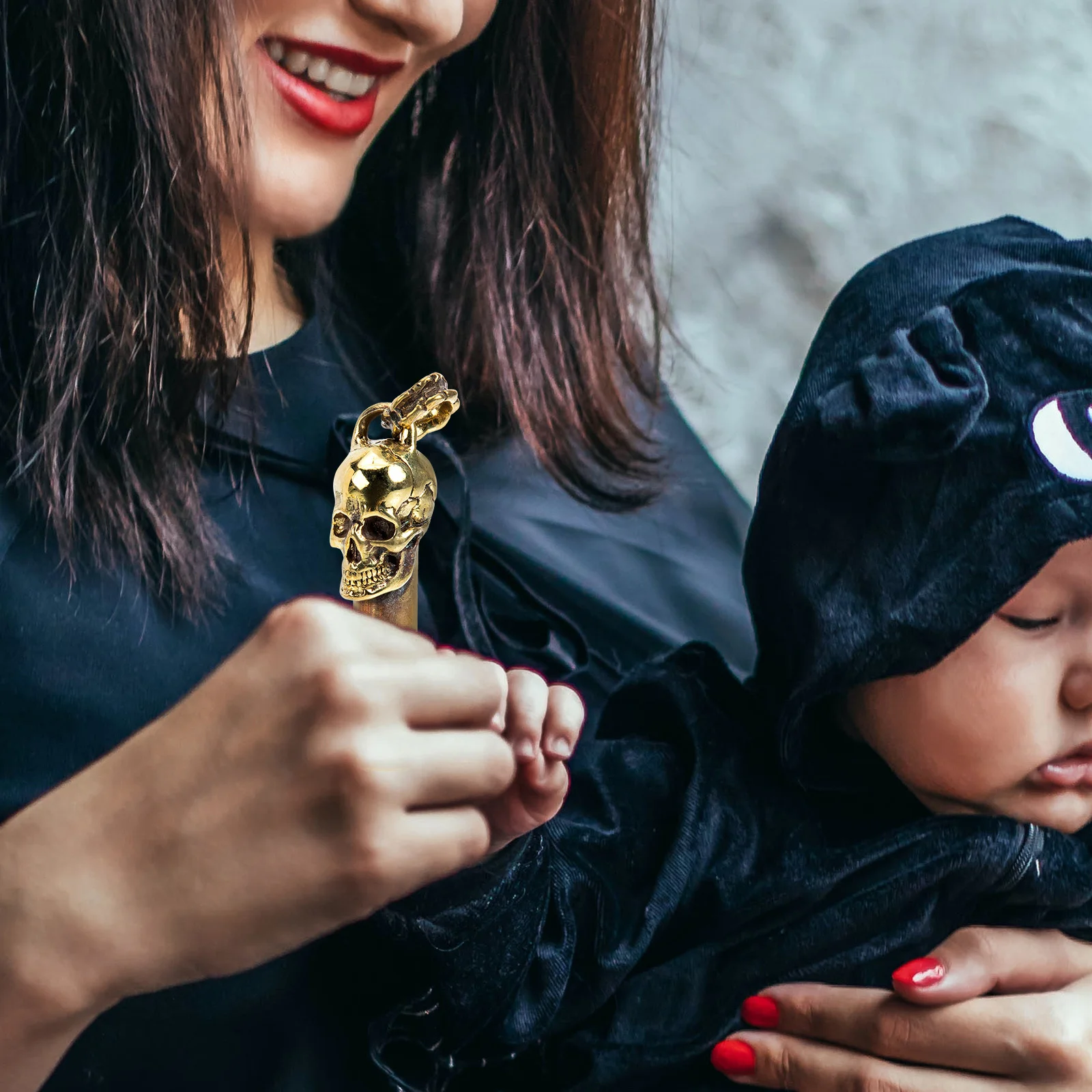 Sifflet de survie d'urgence Durable en cuivre de qualité supérieure, tête de crâne, pour Camping en plein air, sport, fête, Vintage, créatif