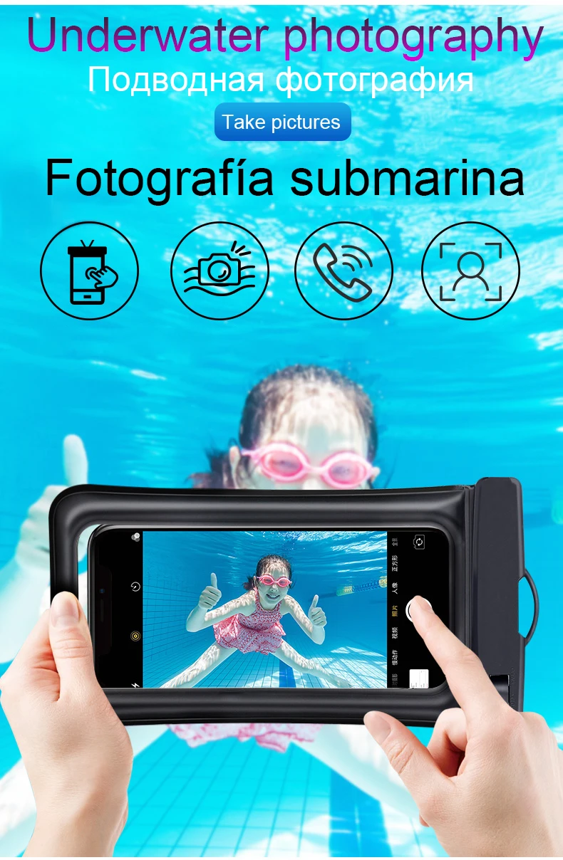 Schwimmende Airbag-Wasserdichte Schutzhülle Für Outdoor-Schwimmen, Handytasche Für Iphone, Xiaomi, Redmi, Huawei, Oppo S4350662C7D884519A74Fc60106D756B2O