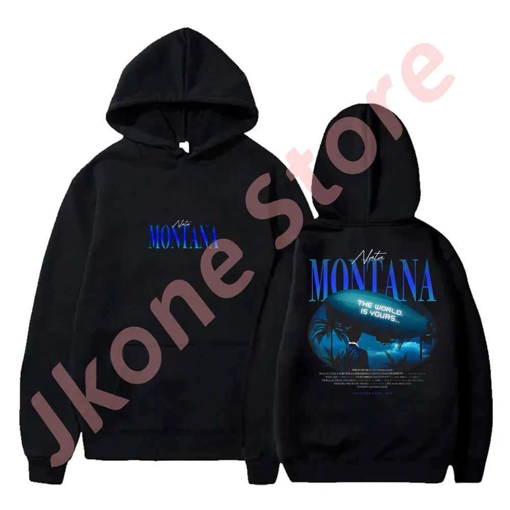 

Natanael Cano Nata Montana Hoodies Tour New Logo Merch Pullovers Women Men Fashion Casual HipHop Sweatshirts